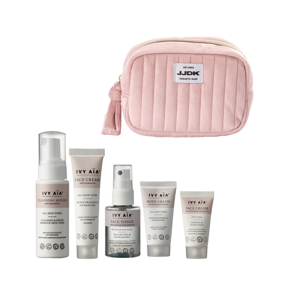 Ivy Aïa Reisset + Cosmetictas, roze