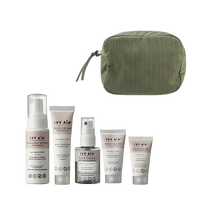 Ivy Aïa Travel Size Kit + Cosmetictas, Elodie - Olive