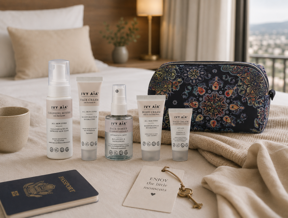 Ivy Aïa Travel Size Kit + Cosmetictas, Ganja
