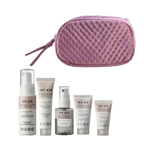 Ivy Aïa Travel Size Kit + Kosmetiktaske, Capucine - Rose