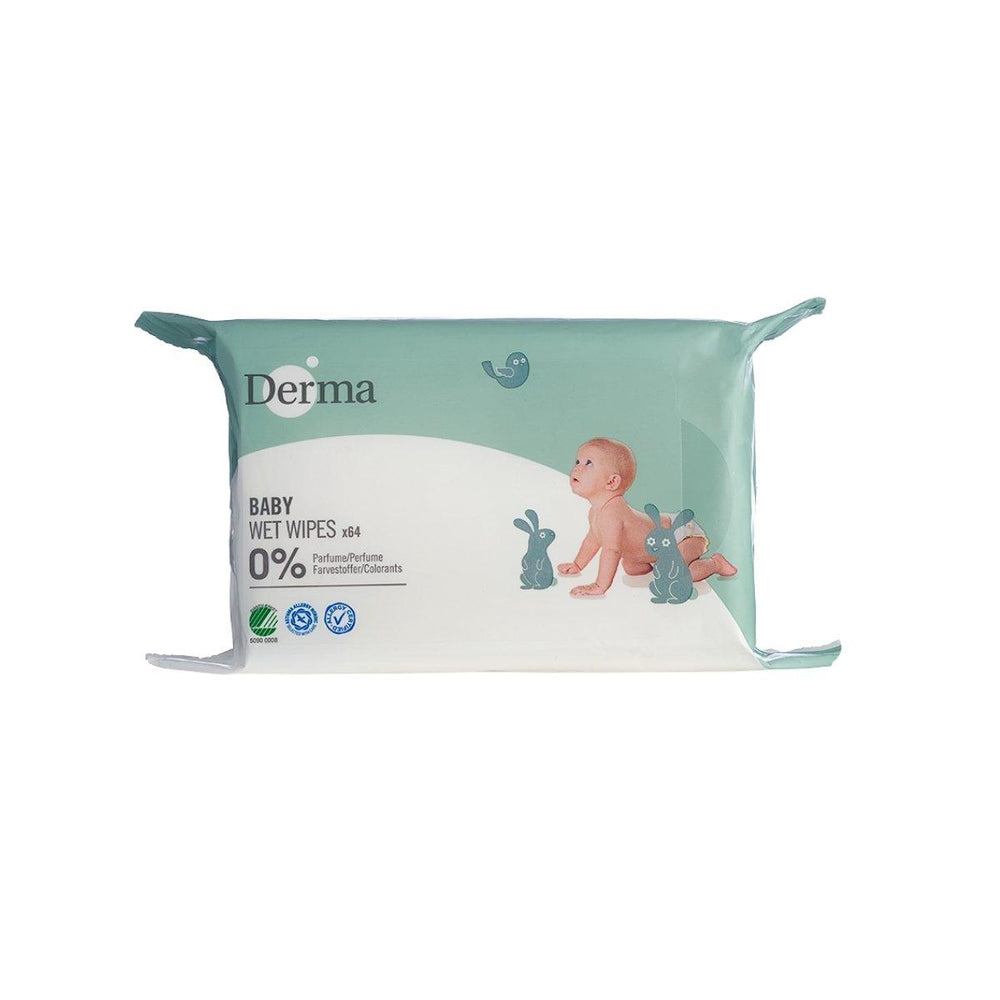 Derma ECO BABY Vådservietter (64 stk) Børn & Babyer Derma   